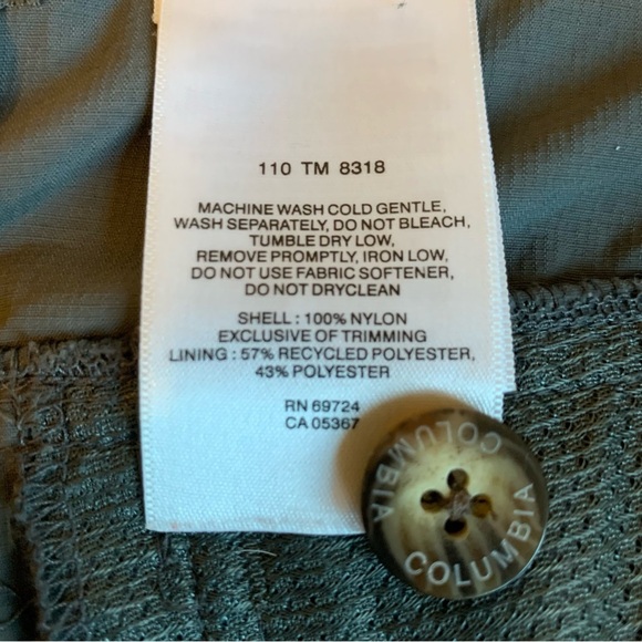 Columbia Omni-Dry Titanium Convertible Outdoor Cargo Pants Mens L Gray Hiking - Picture 13 of 16